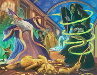 Harry Potter Art Superhero Artwork Dueling Wizards